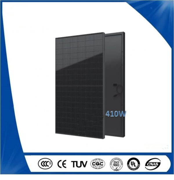 N-Type Monocrystalline Full Black Solar Panel 400w~410w