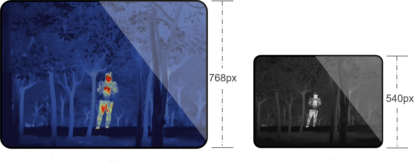 dual spectrum binocular handheld infrared telescope—tn430